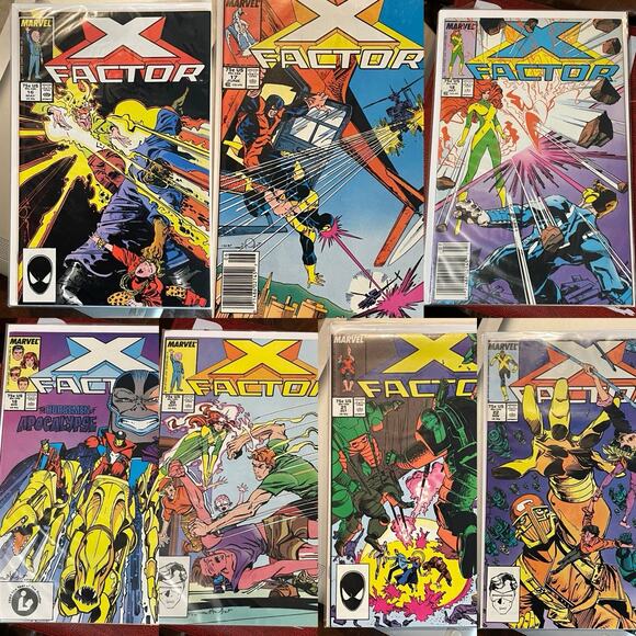 Lot Of 7 X-Factor #16 - 22 (1987 Marvel) 4 KEYS Horsemen Of Apocalypse - Picture 1 of 8